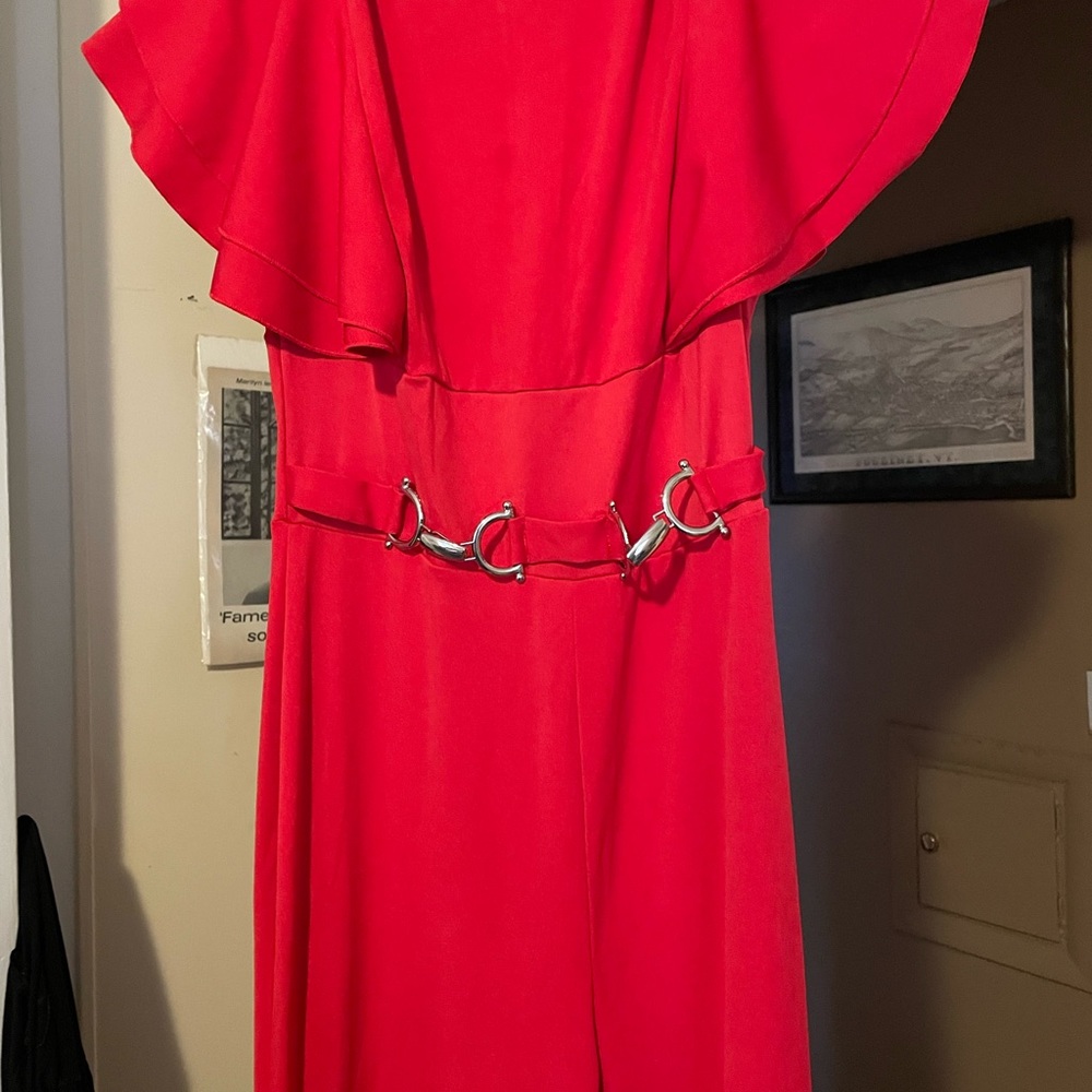 Red jumpsuit